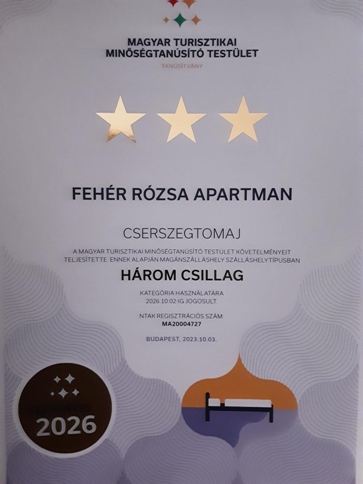 Feher Rozsa Apartman Cserszegtomaj Bagian luar foto